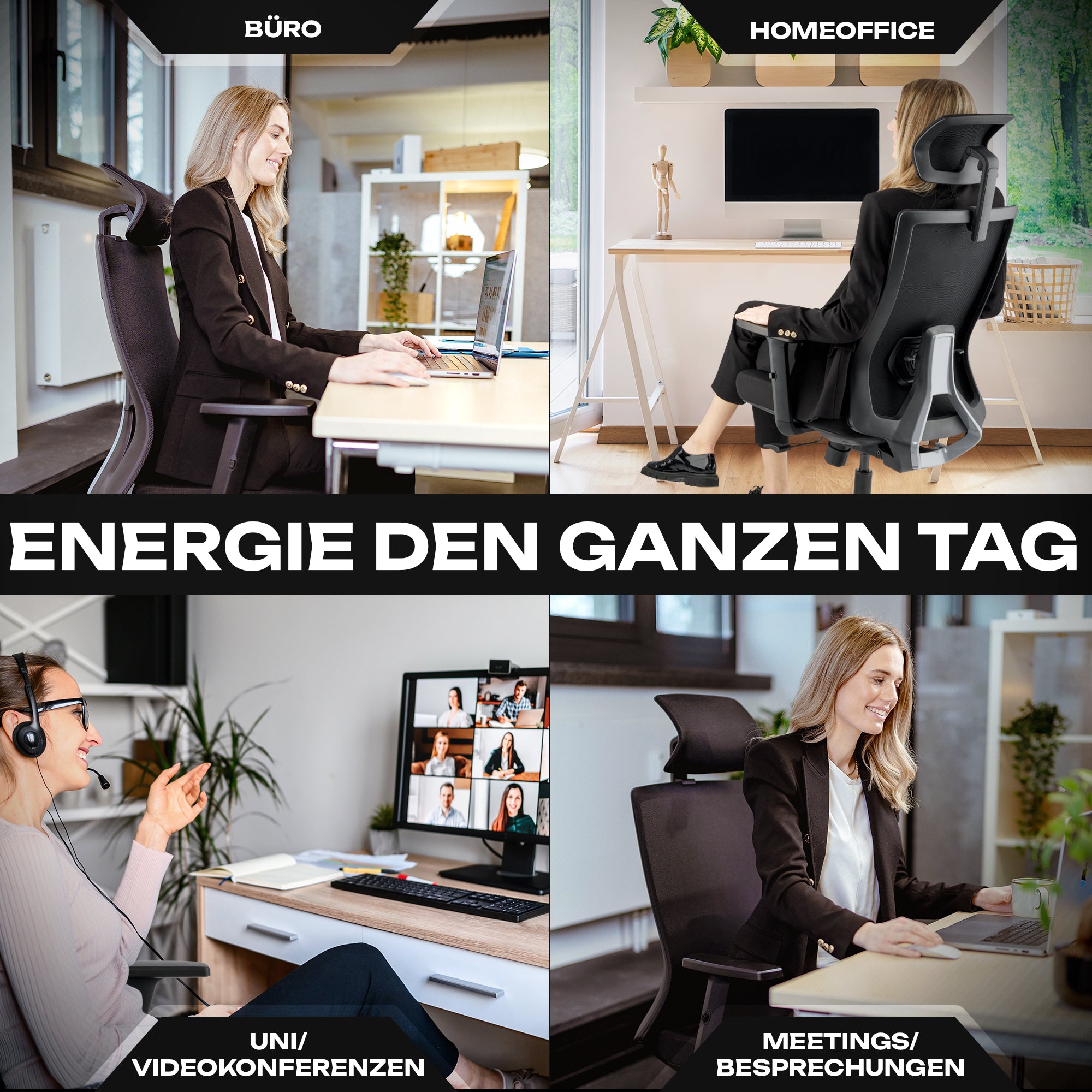 VALKENSTOL M3 - Ergonomischer Bürostuhl Allrounder mit Designanspruch