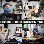 VALKENSTOL M7 - High-End Business Bürostuhl mit adaptiver Lordosenstütze